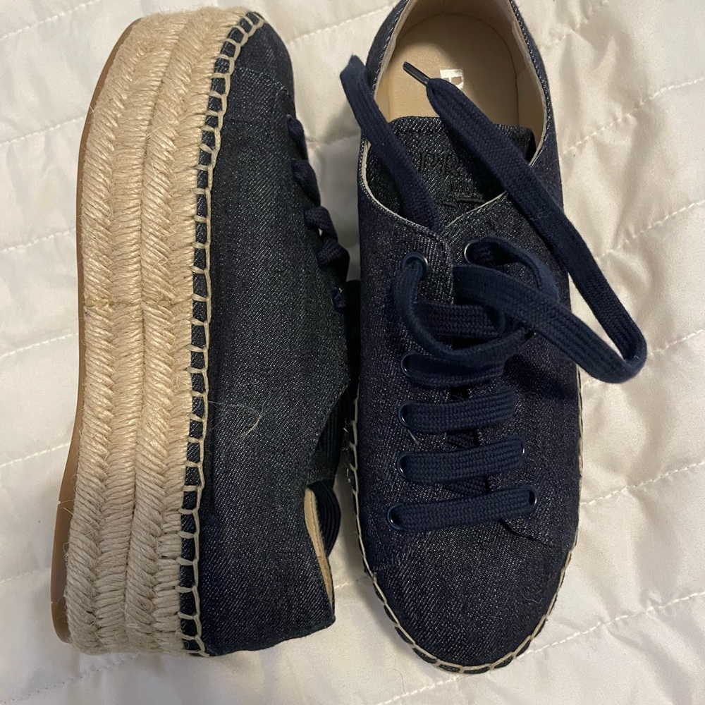 Prada sneaker canvas wedge - Picture 2 of 5